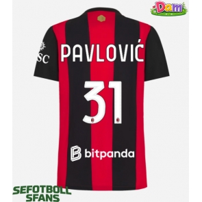 AC Milan Strahinja Pavlovic #31 Hemmatröja Kvinnor 2026-27 Kortärmad
